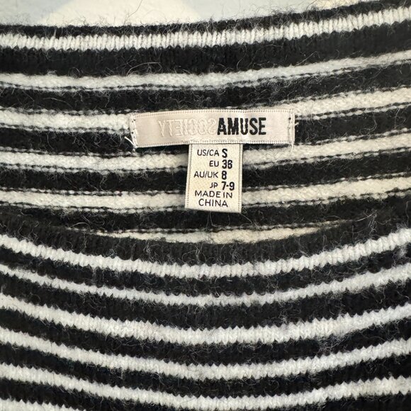 🖤 Amuse Society Wool-Blend Stretch Knit Sweater | Size S - Picture 5 of 6
